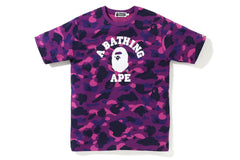 BAPE Color Camo College Tee - Purple