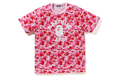 BAPE ABC Camo College Tee - Pink