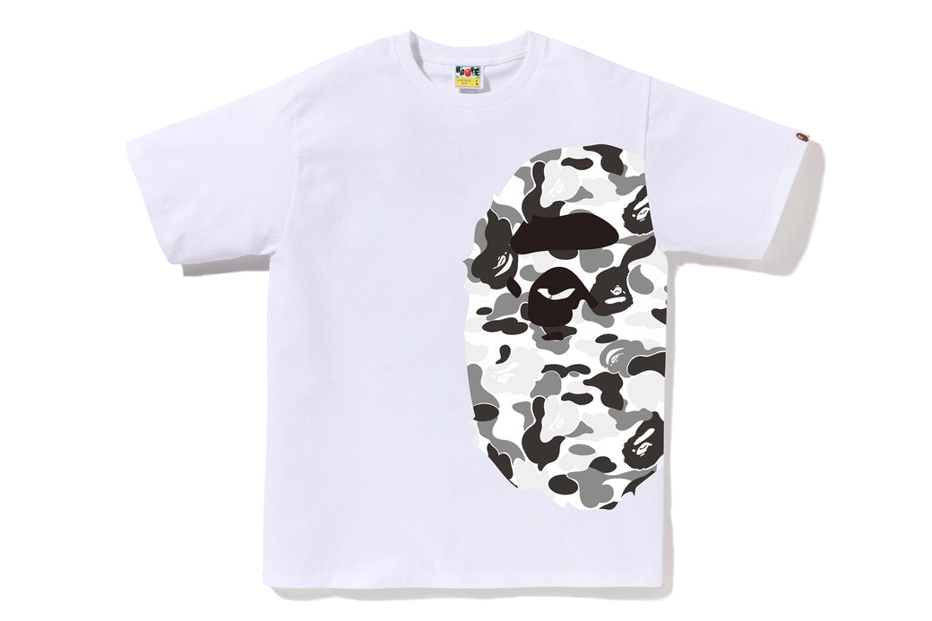 BAPE Black ABC Camo Side Big Ape Head Tee - White