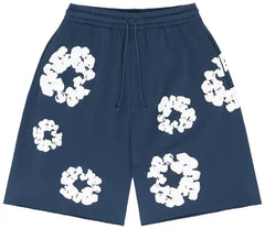 Denim Tears The Cotton Wreath Sweatshorts - Navy