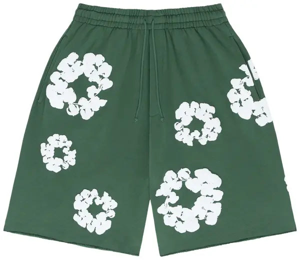 Denim Tears The Cotton Wreath Sweatshorts - Green