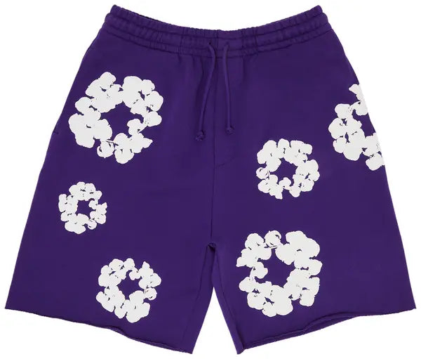 Denim Tears The Cotton Wreath Sweatshorts - Purple