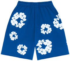 Denim Tears The Cotton Wreath Sweatshorts - Royal Blue