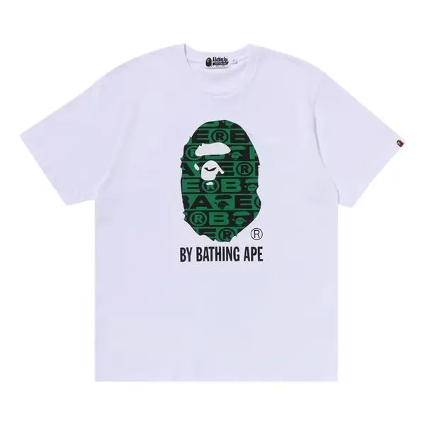 BAPE Store Shibuya Bape 30th Anniversary Ape Head Tee - White/Green