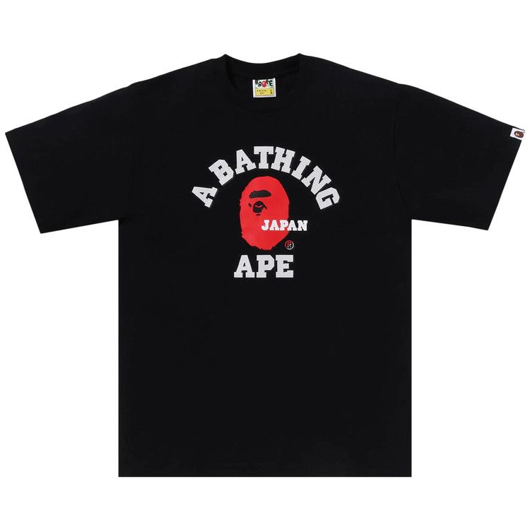 Bape Japan College Tee - Black