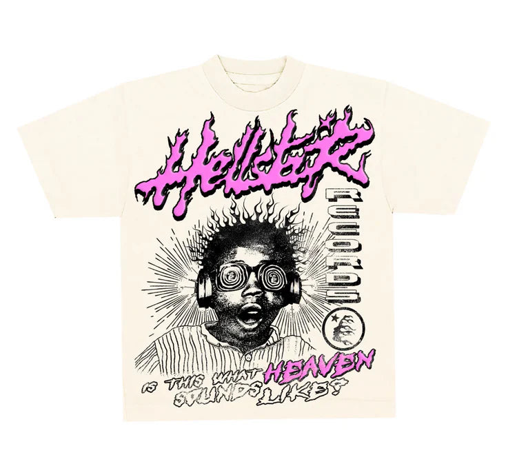 Hellstar Pink Heaven Tee - Cream