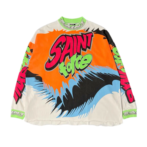 Saint Michael x Saint Force L/S Tee - White