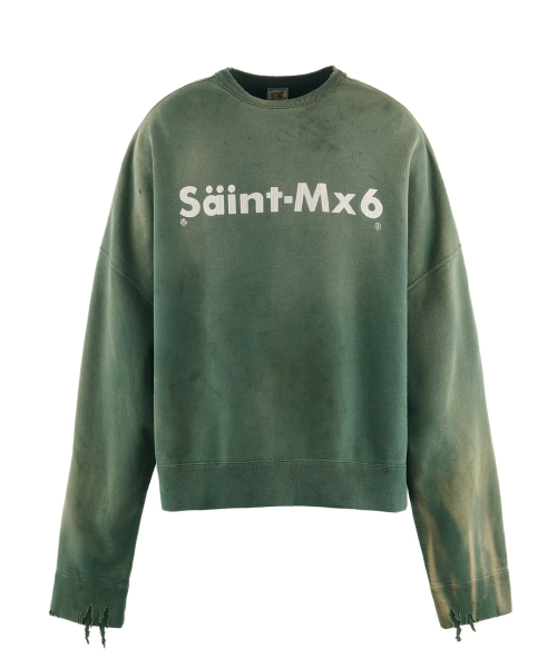 Saint Michael x Green Youth Crewneck