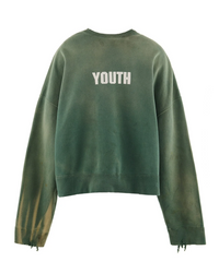 Saint Michael x Green Youth Crewneck