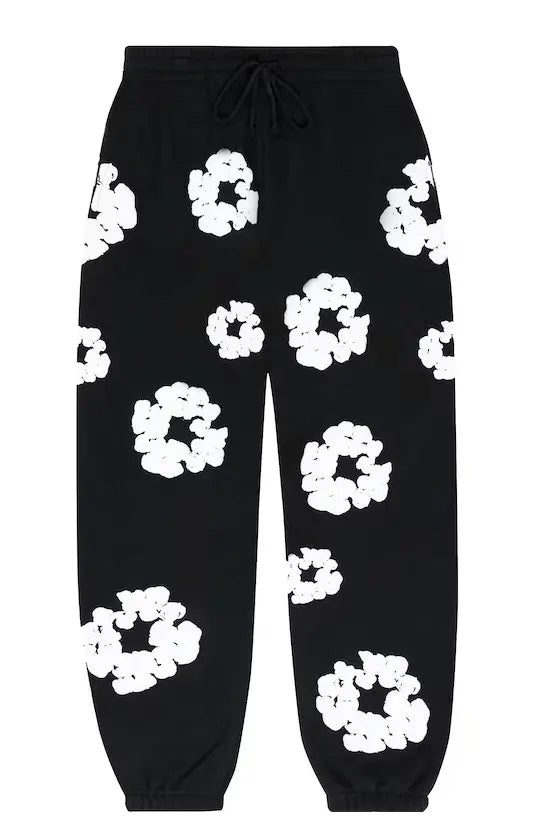 Denim Tears The Cotton Wreath Sweatpants - Black