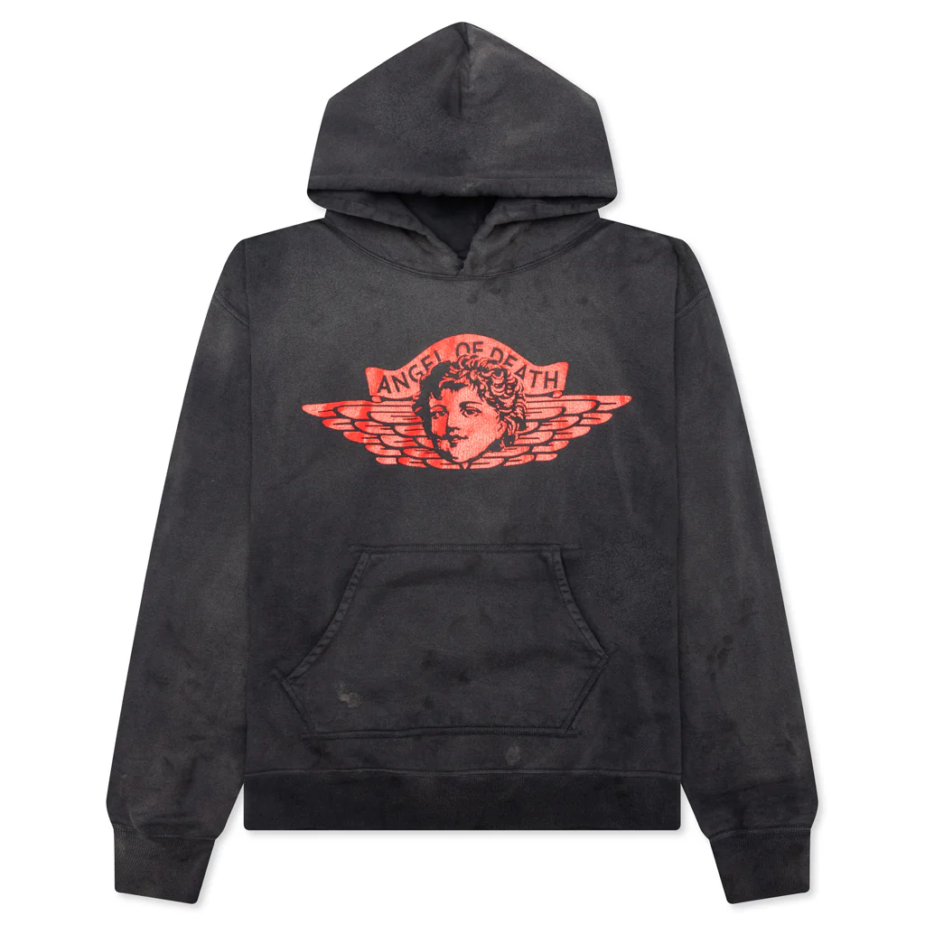 Saint Michael x Angel Hoodie - Black