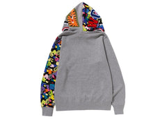Grey/Multi Color Camo NYC Logo Shark Zip