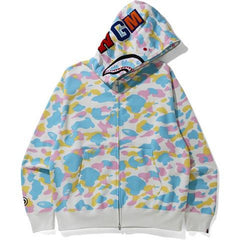 White New Multi Camo 2ND Shark Zip