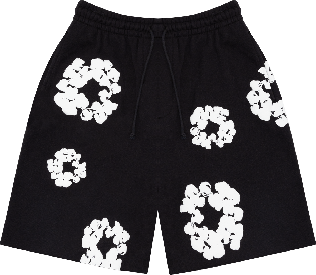 Denim Tears The Cotton Wreath Sweatshorts - Black