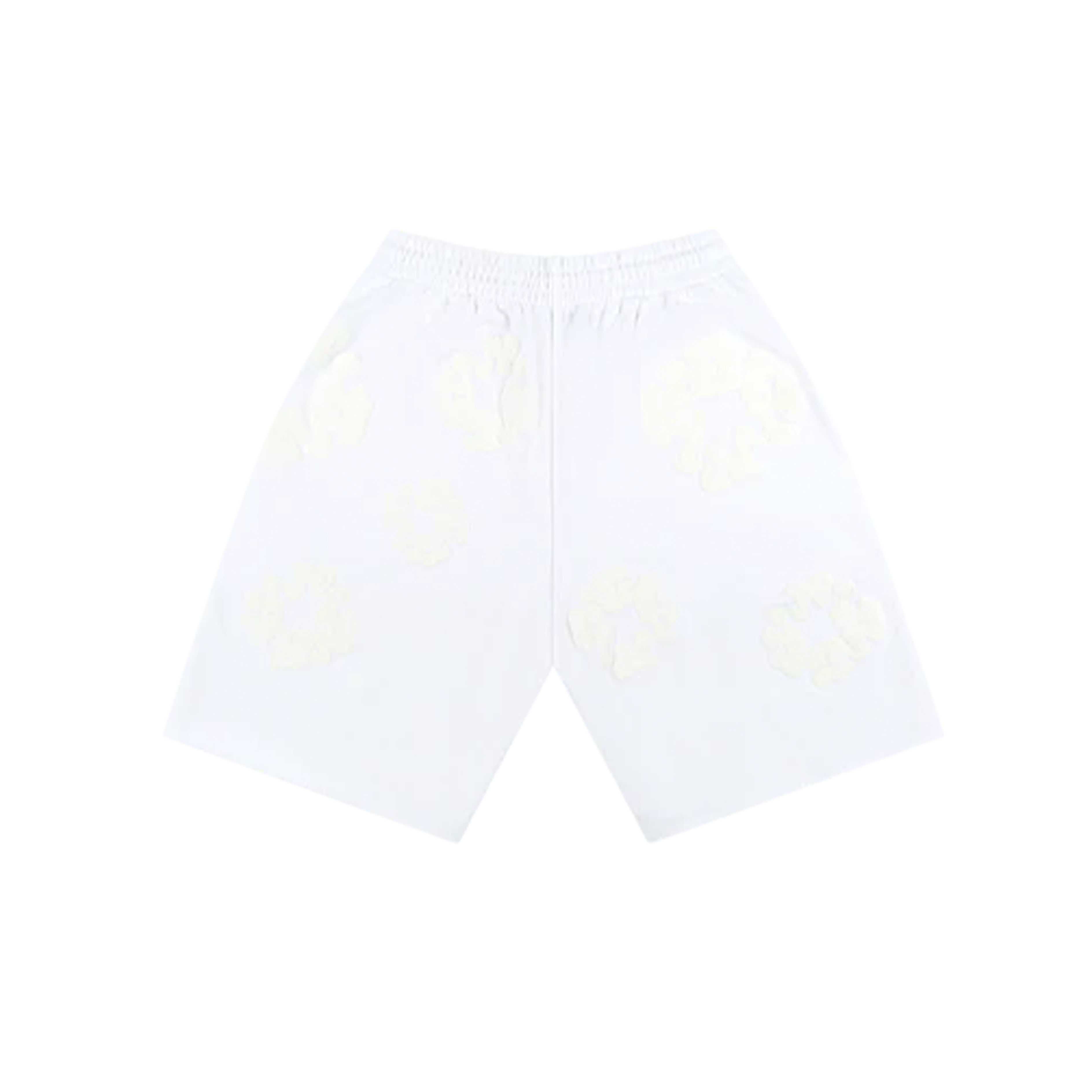 Denim Tears White Mono Cotton Wreath Sweatshorts