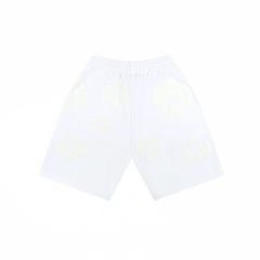 Denim Tears White Mono Cotton Wreath Sweatshorts