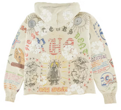 Saint Michael x Denim Tears Graffiti Hoodie - Cream