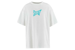Saint Michael Ribon Saint T-shirt - White/Blue