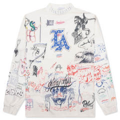 Saint Michael x Born X Raised LA L/S Tee - White