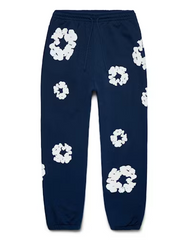 Denim Tears The Cotton Wreath Sweatpants - Navy