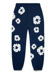 Denim Tears The Cotton Wreath Sweatpants - Navy