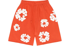 Denim Tears The Cotton Wreath Sweatshorts - Orange