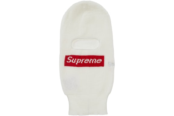 FW21 New Era Box Logo Balaclava - White/Red