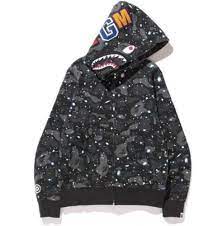 Space Camo Shark Zip