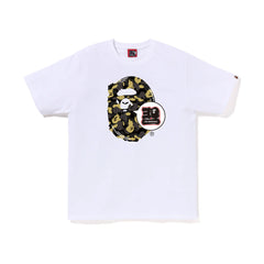 BAPE Store Madisno Avenue Bape 30th Anniversary Ape Head Tee - White/Multi