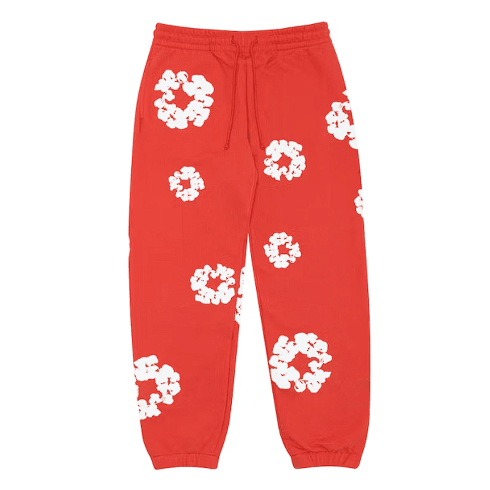 Denim Tears The Cotton Wreath Sweatpants - Red