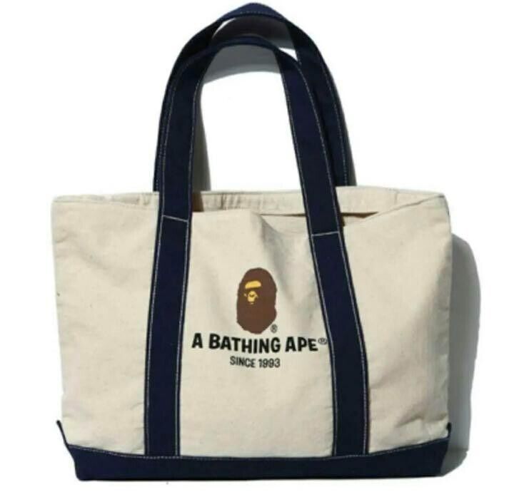 White Nylon Tote Bag