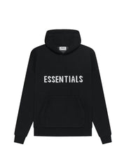 Black Fear of God Essentials Knit Pullover Hoodie (SS21)