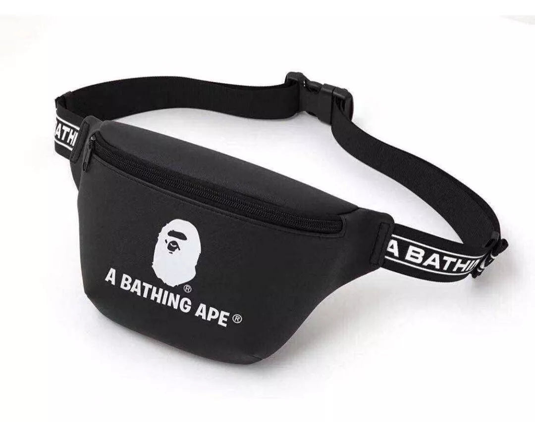 Bape Black Waist Bag