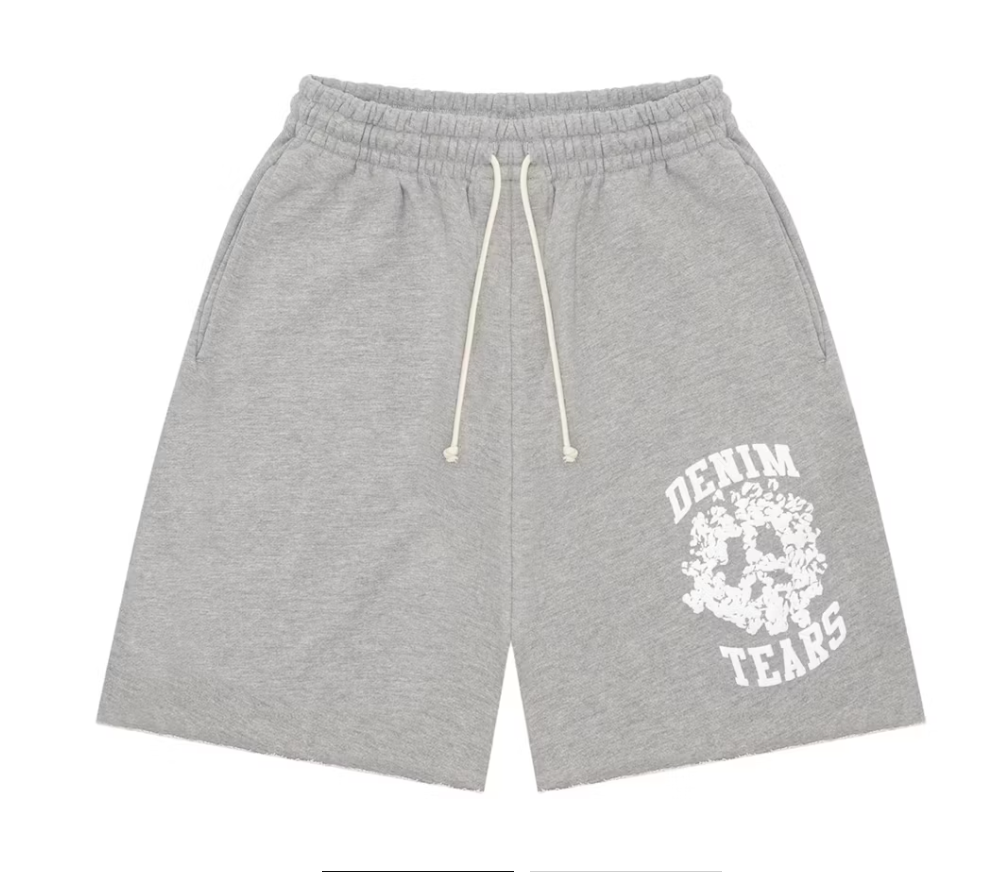 Denim University Shorts - Grey