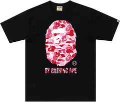 BAPE Pink ABC Camo By Bathing Ape Tee - Black