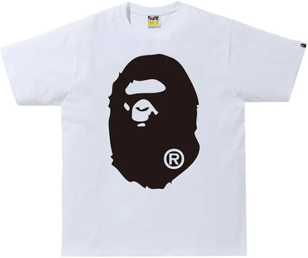 BAPE Bicolor Big Ape Head Tee - White (FW21/SS22/FW22)