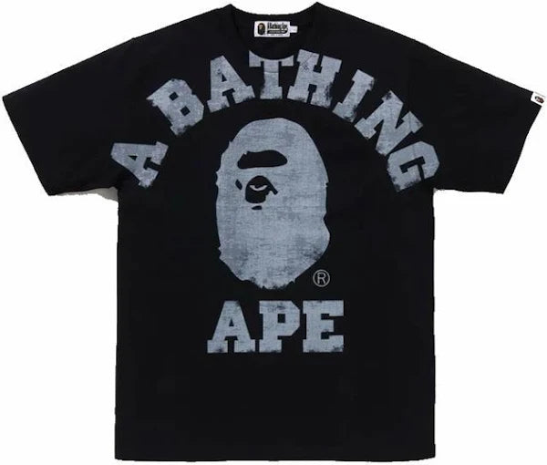 Bape Overprinted College Tee - Black