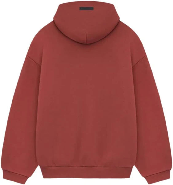 Fear of God Essentials Fleece Hoodie - Crimson