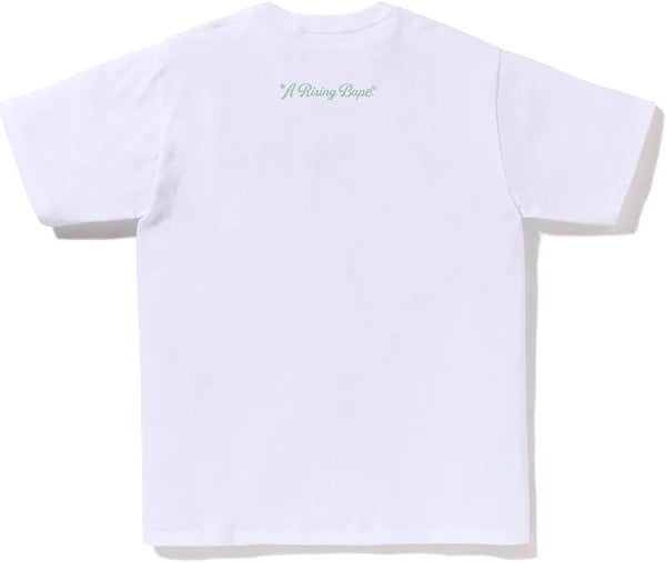 A Rising Bape Photo Ape Head Tee - White