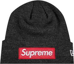 Supreme New Era Box Logo Beanie (FW21) - Charocal