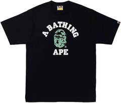 BAPE Text Code Camo College Tee - Black