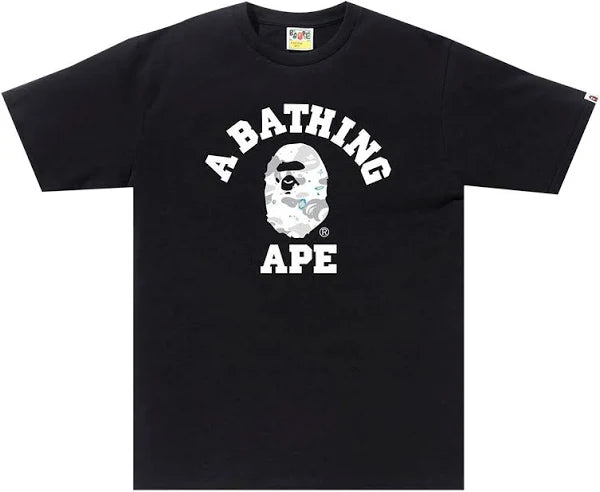 BAPE Space Camo College Tee - Black