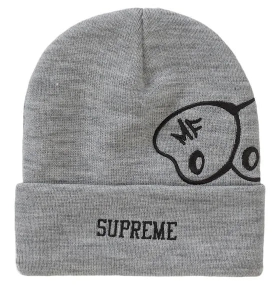 Supreme MF DOOM Beanie - Heather Grey