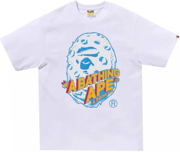 BAPE Moon Ape Head Tee - White