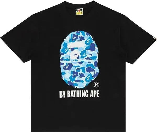 BAPE Blue ABC Camo By Bathing Ape Tee - Black